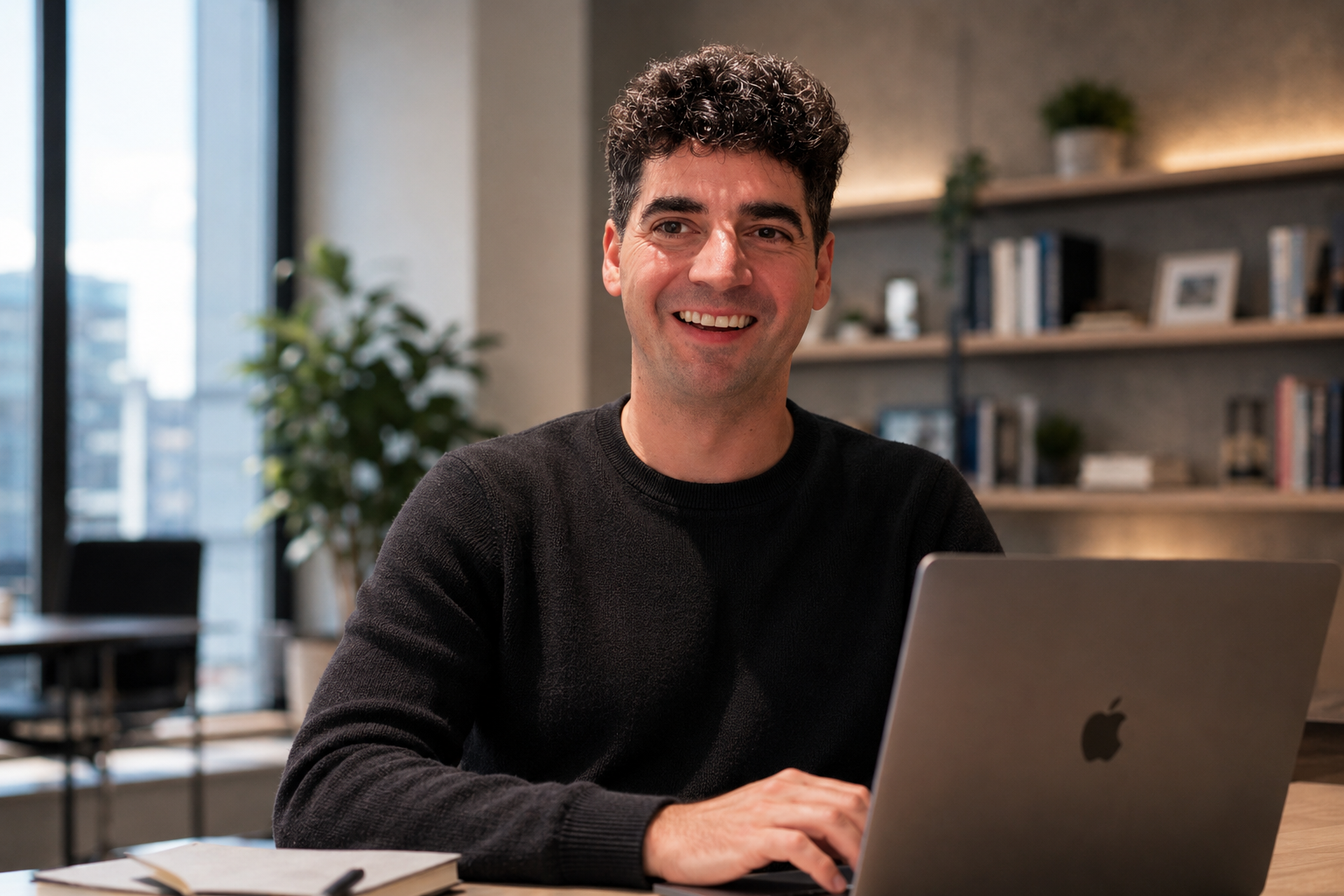 Aitor trabajando
